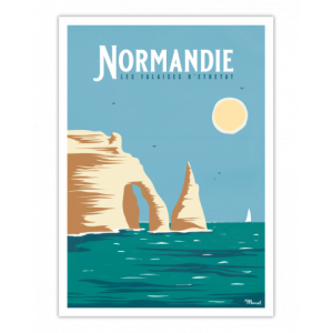 illustration des falaises d'étretat